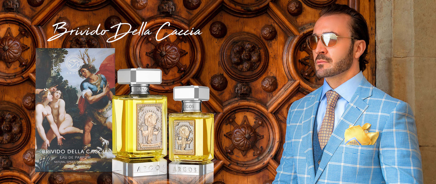 Argos Brivido Della Caccia Perfume 100ml and 30ml Bottles with Outer Box