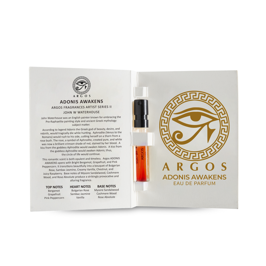 Argos SAMPLE PACK Of 10 Fragrances, Each Natural Spray Bottle Contains 2ml, .06 FL. OZ.